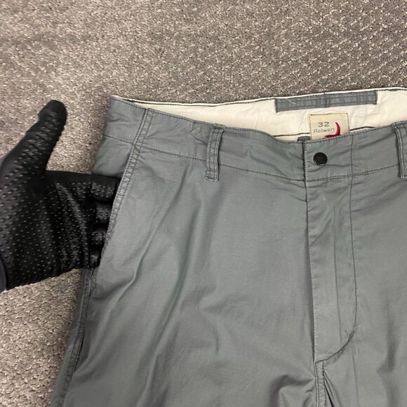 Relwen Pants Men's 32 Measures 34 x 29.5 Gray Flyweight Flex Chino Stretch - Picture 3 of 13